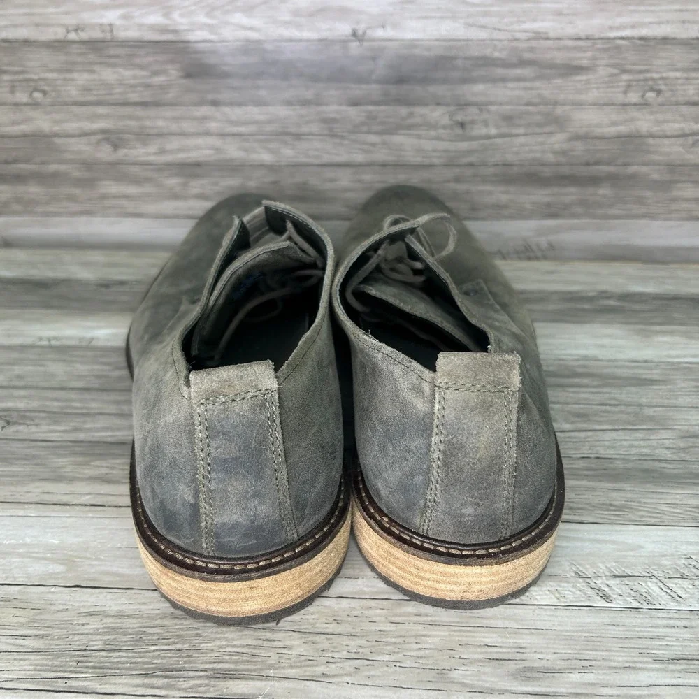 ECCO Kenton Derby Mens 13-13.5 Us 47 EU Plain‎ Toe Suede Leather Oxford Shoes
